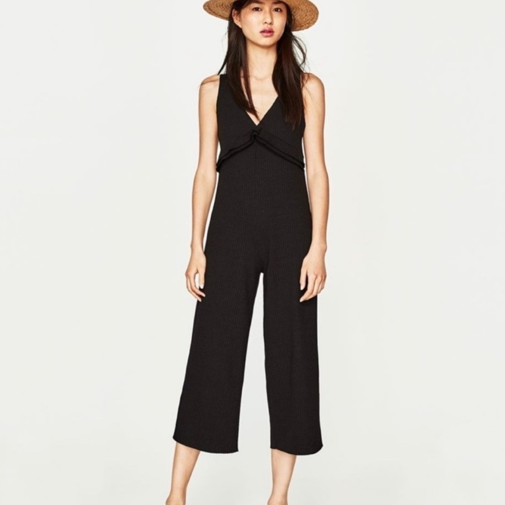 Zara Black Jumpsuit Size Small